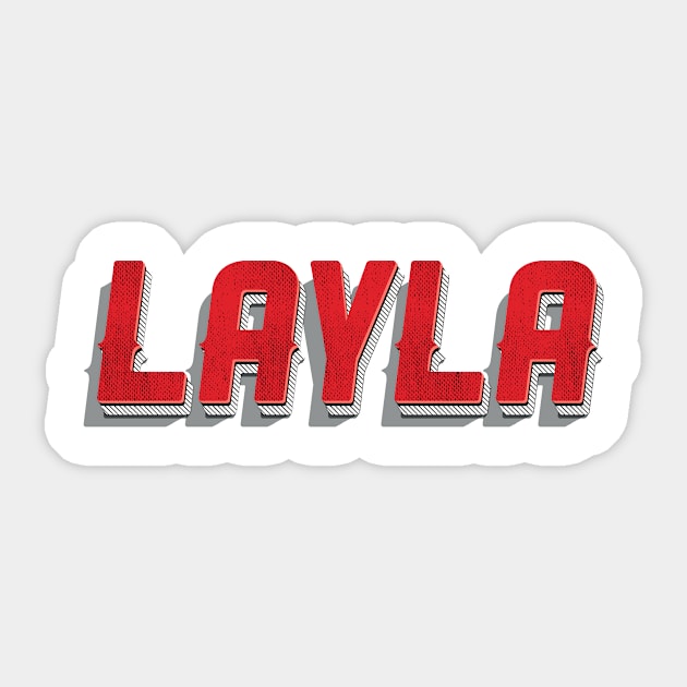 layla Sticker by Delix_shop